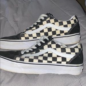 Black and White checkered vans